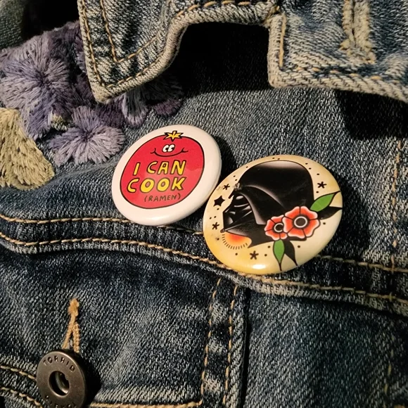 Torrid Blue Jean Jacket with Butterfly and Floral Embroidery - Picture 6 of 11